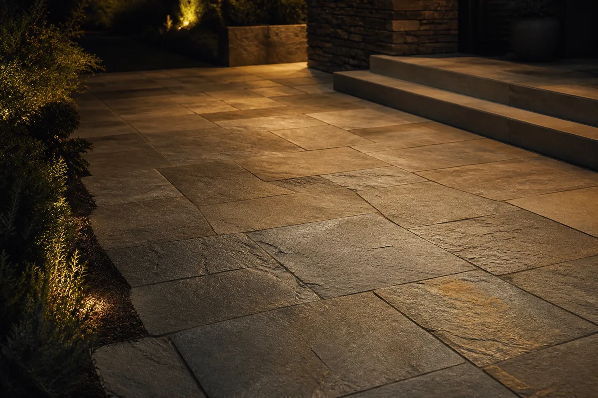 Le dallage en quartzite pour une terrasse : lecture d'un matériau clivé